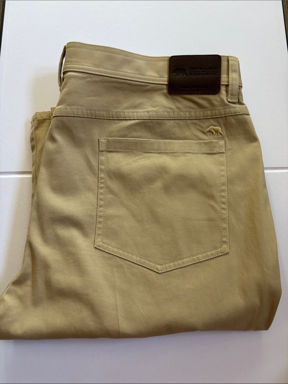 Onward Reserve Classic Five Pocket Pant Tan Khaki 36 x 30